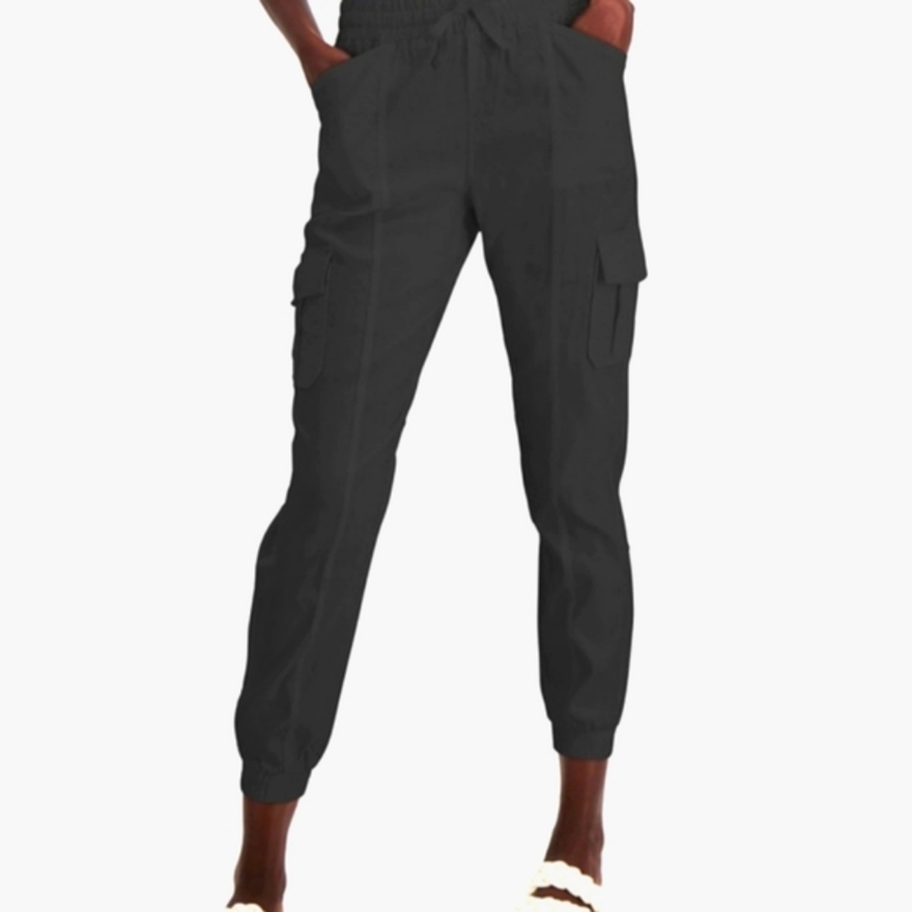 INC Lightweight linen blend cargo jogger pants, NEW